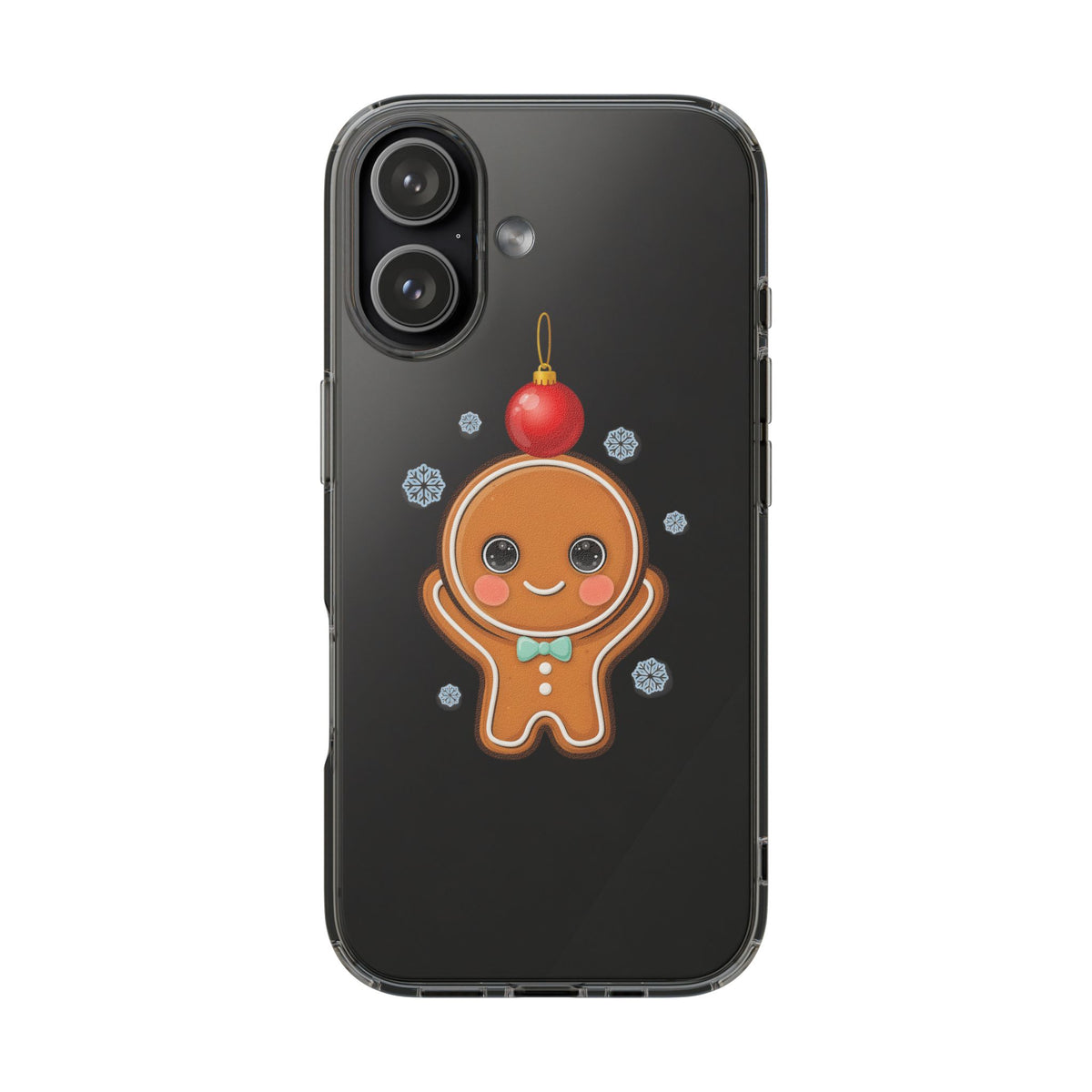 Christmas Gingerbread Phone Case, Cute Kawaii Holiday Gift