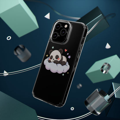 Sleeping Panda Clear Impact-Resistant Phone Case