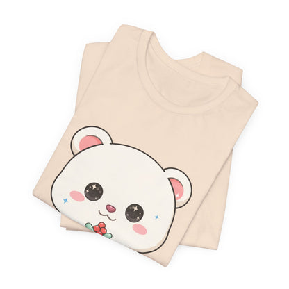 Kawaii Polar Bear Christmas T-Shirt for Cute Holiday Fans