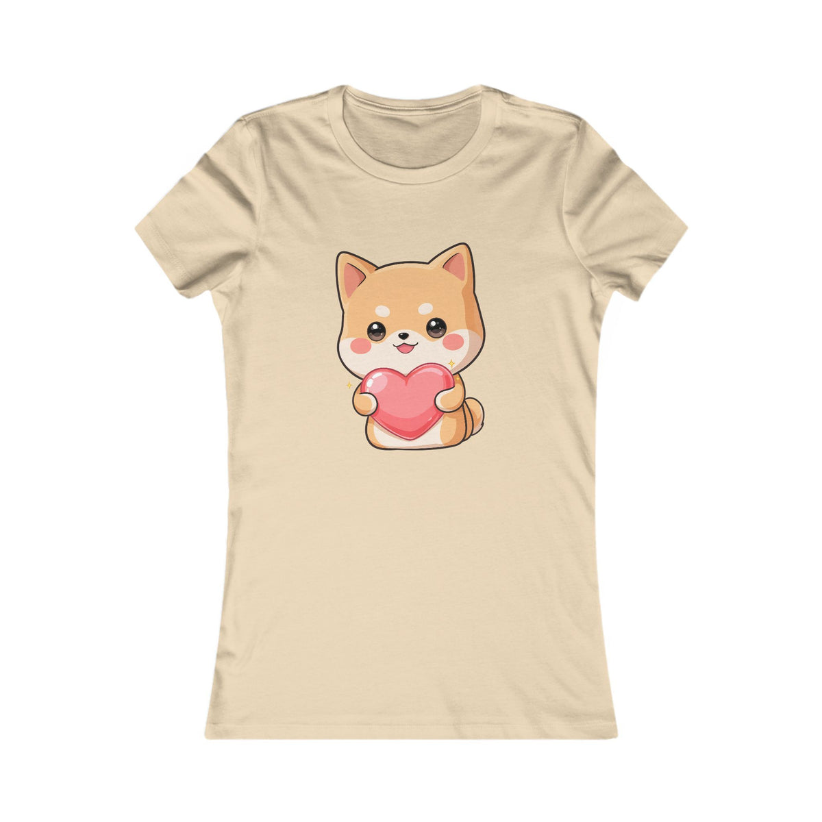 Kawaii Shiba Inu Women's Tee – Cute Heart Dog Shirt