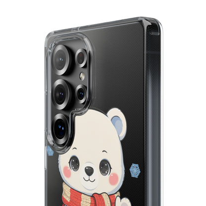 Kawaii Polar Bear Phone Case – Cozy Christmas Cub