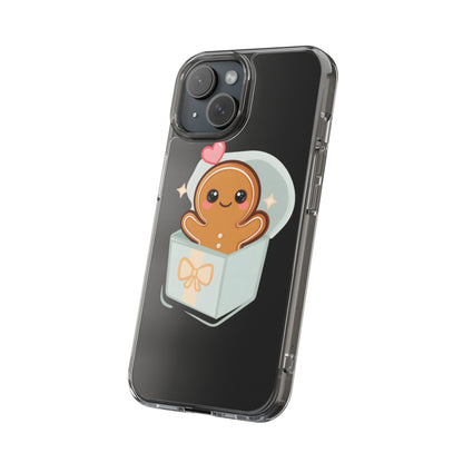 Gingerbread Man Phone Case – Kawaii Holiday Gift