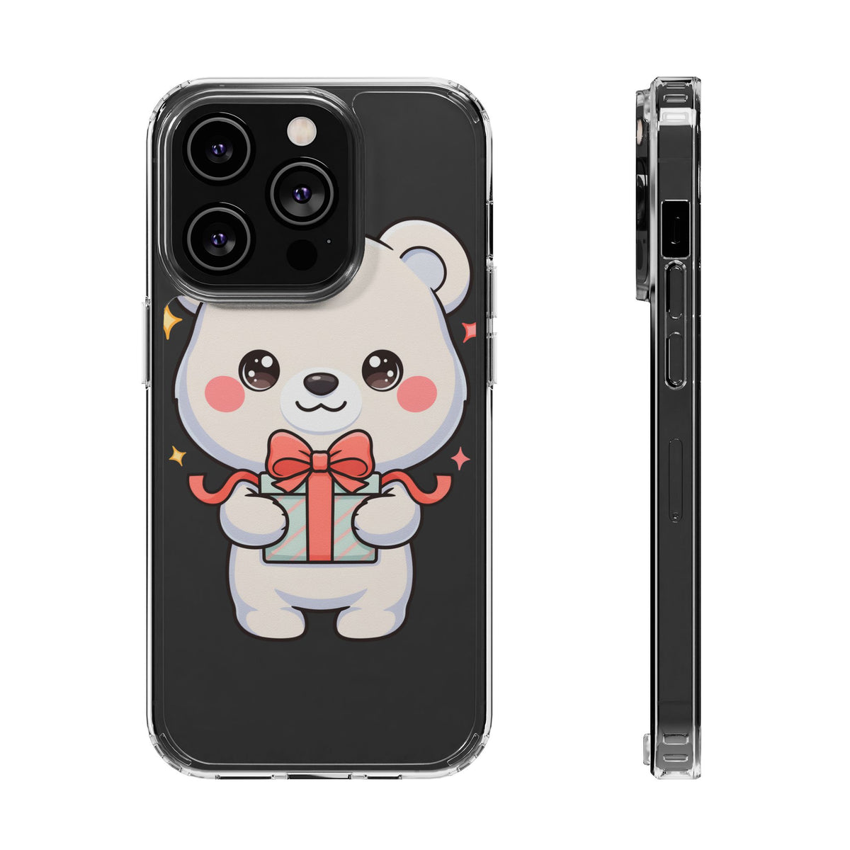 Kawaii Polar Bear Gift Phone Case for Holiday Gifting