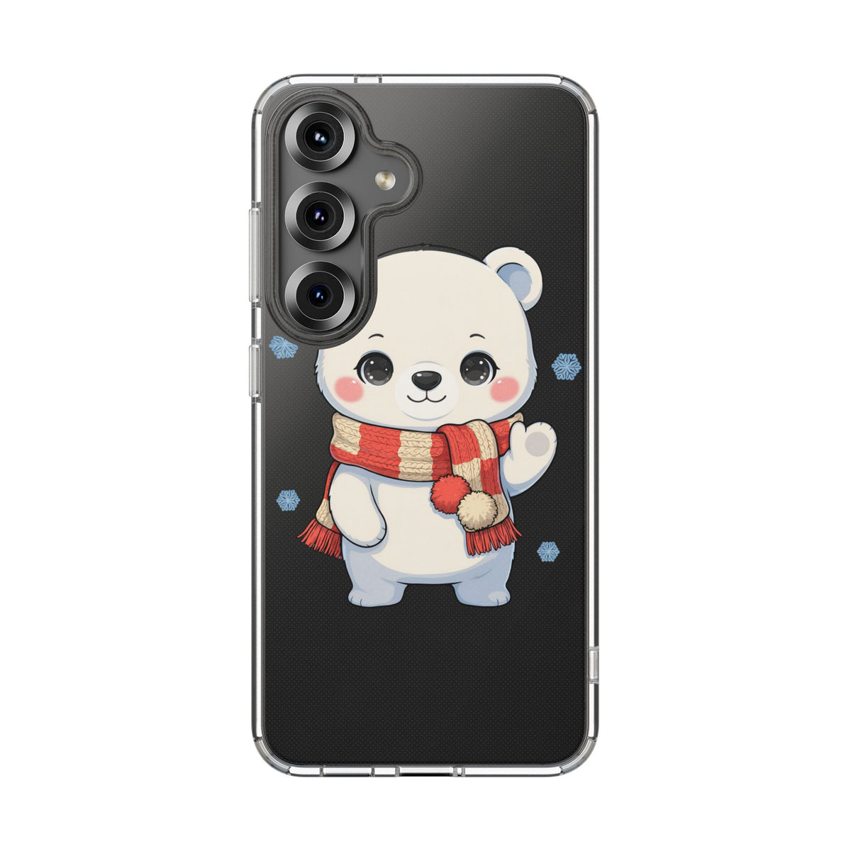 Kawaii Polar Bear Phone Case – Cozy Christmas Cub
