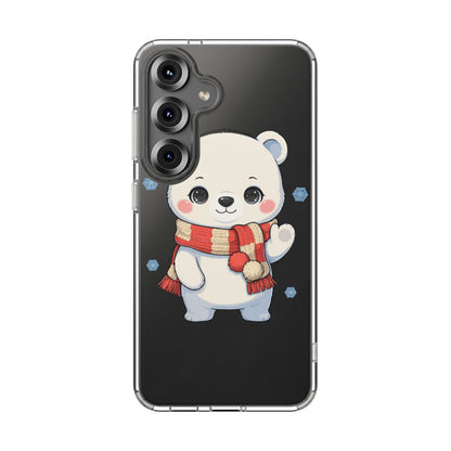 Kawaii Polar Bear Phone Case – Cozy Christmas Cub