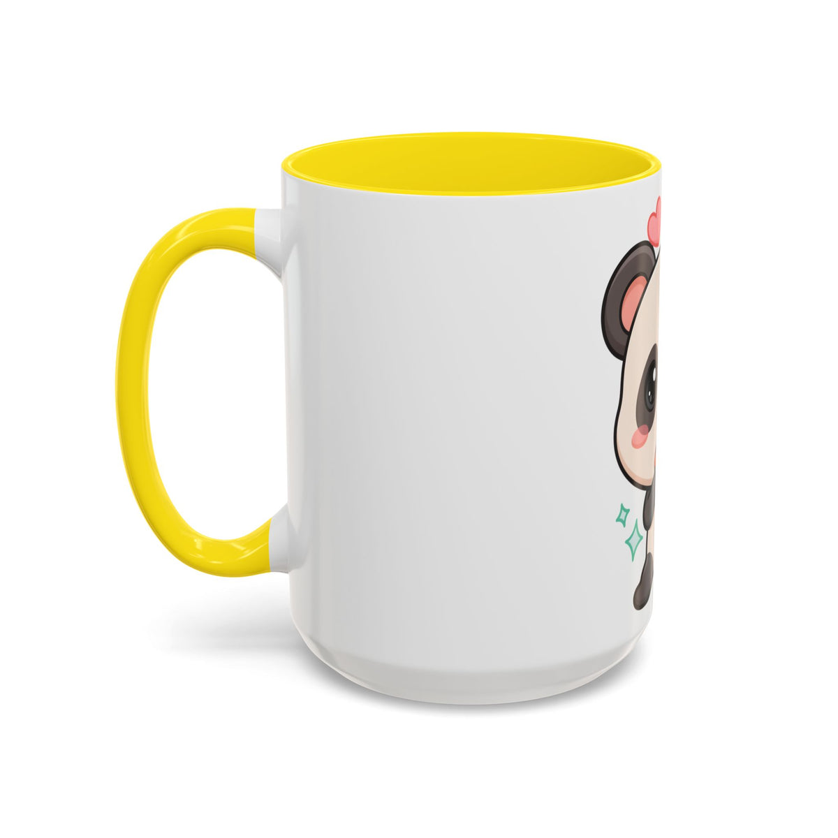 Kawaii Panda Coffee Mug, Cute Sushi Lover Accent Mug