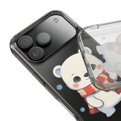 Kawaii Polar Bear Phone Case – Cozy Christmas Cub
