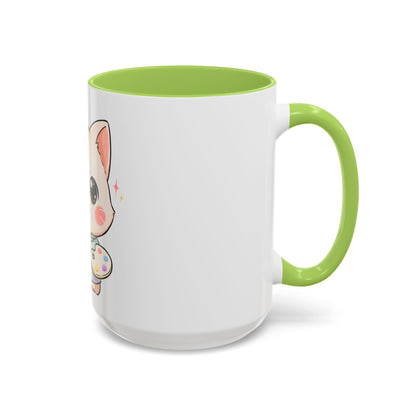 Kawaii Cat Artist Accent Coffee Mug