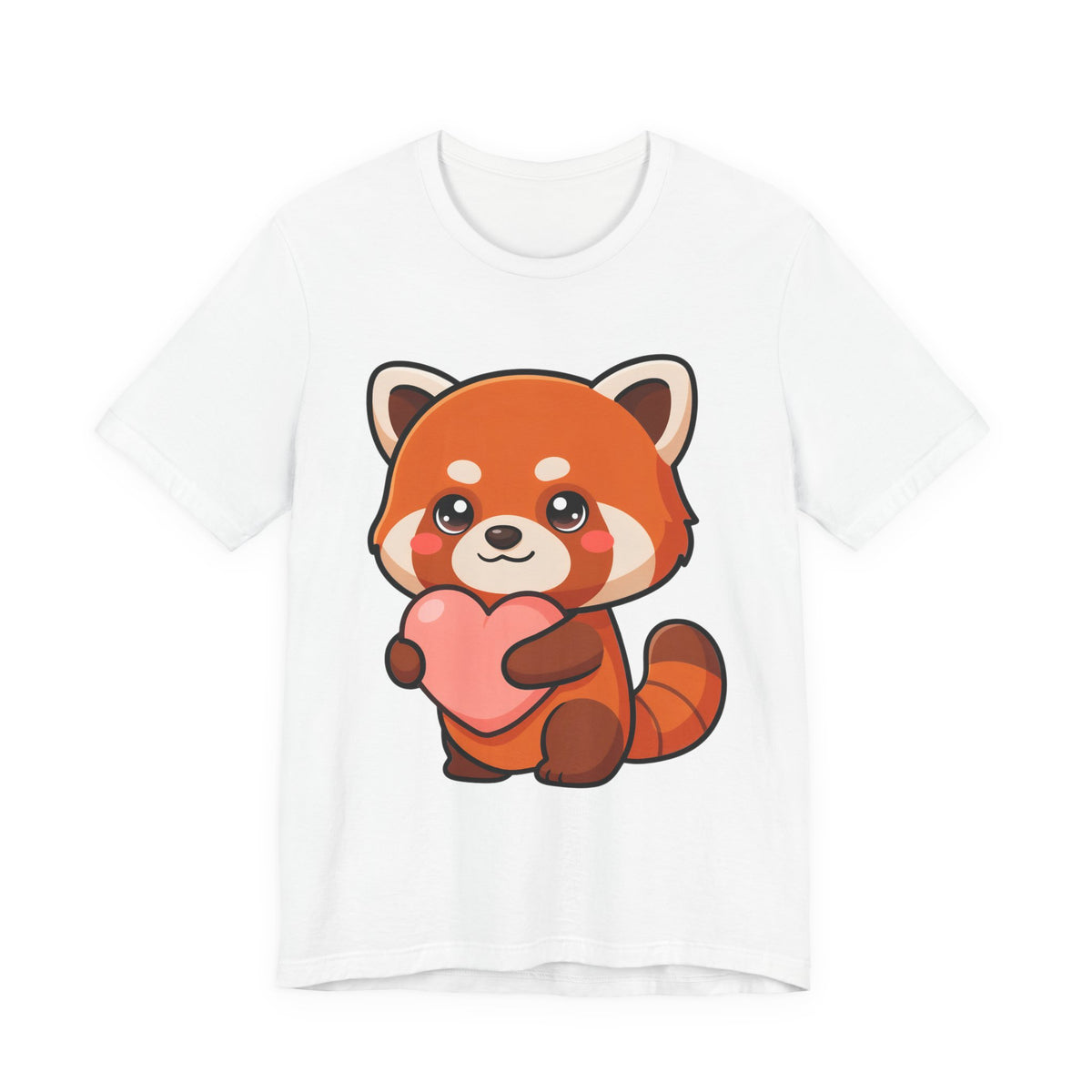 Kawaii Red Panda T-Shirt: Big Heart, Cozy Vibes