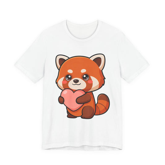 Kawaii Red Panda T-Shirt: Big Heart, Cozy Vibes