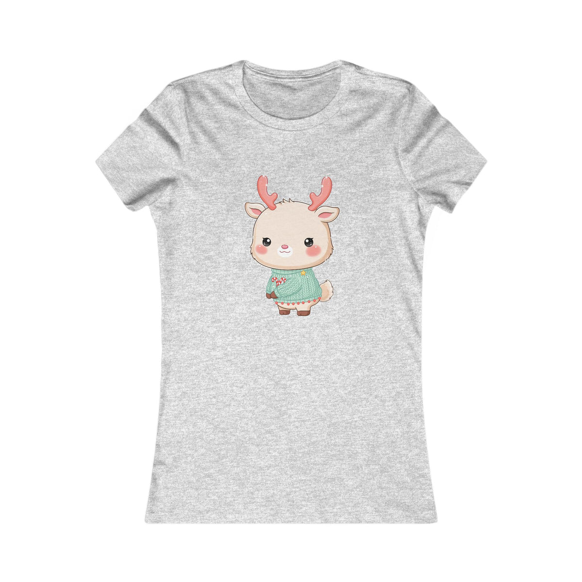 Kawaii Reindeer Christmas Women's Tee