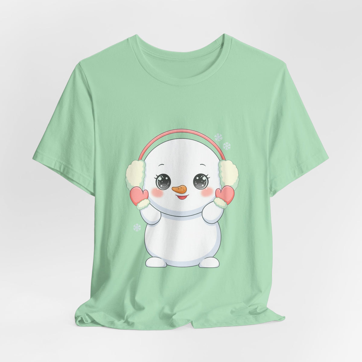 Kawaii Snowman T-Shirt for Cute Winter Style