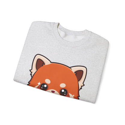 Red Panda Sushi Sweatshirt, Cute Kawaii Crewneck