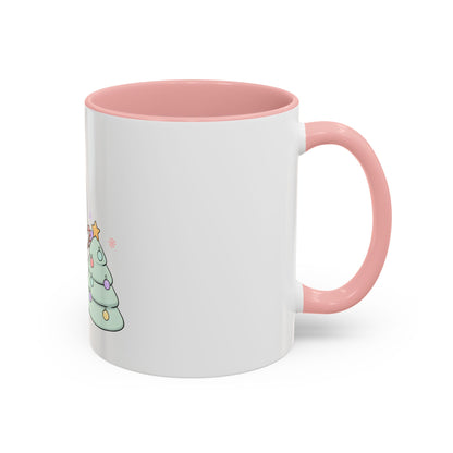 Kawaii Snowman Christmas Mug, Accent Coffee Mug