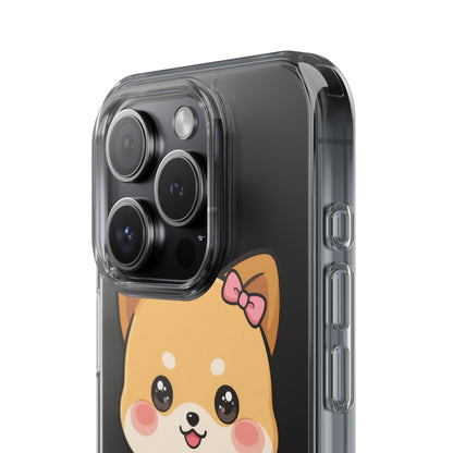 Kawaii Shiba Inu Phone Case with Latte