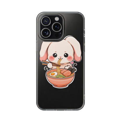 Kawaii Ramen Bunny Clear Impact-Resistant Case