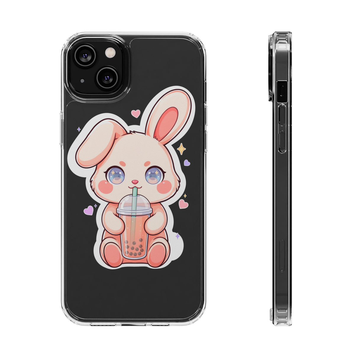 Kawaii Bunny Bubble Tea Phone Case for Boba Lovers