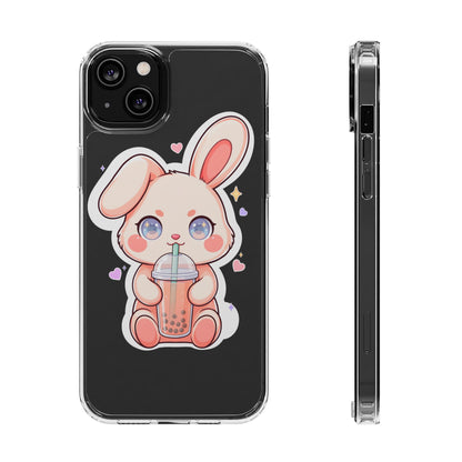 Kawaii Bunny Bubble Tea Phone Case for Boba Lovers