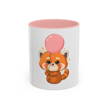 Kawaii Red Panda Accent Coffee Mug for Cute Animal Fans