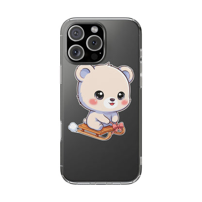 Kawaii Polar Bear Phone Case, Cute Winter Gift