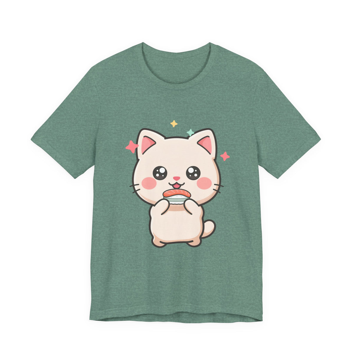 Kawaii Sushi Cat T-Shirt for Cat and Sushi Lovers