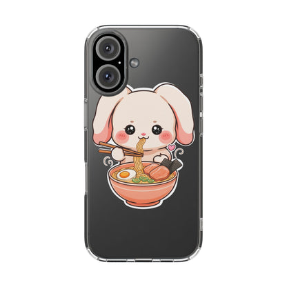Kawaii Ramen Bunny Clear Impact-Resistant Case
