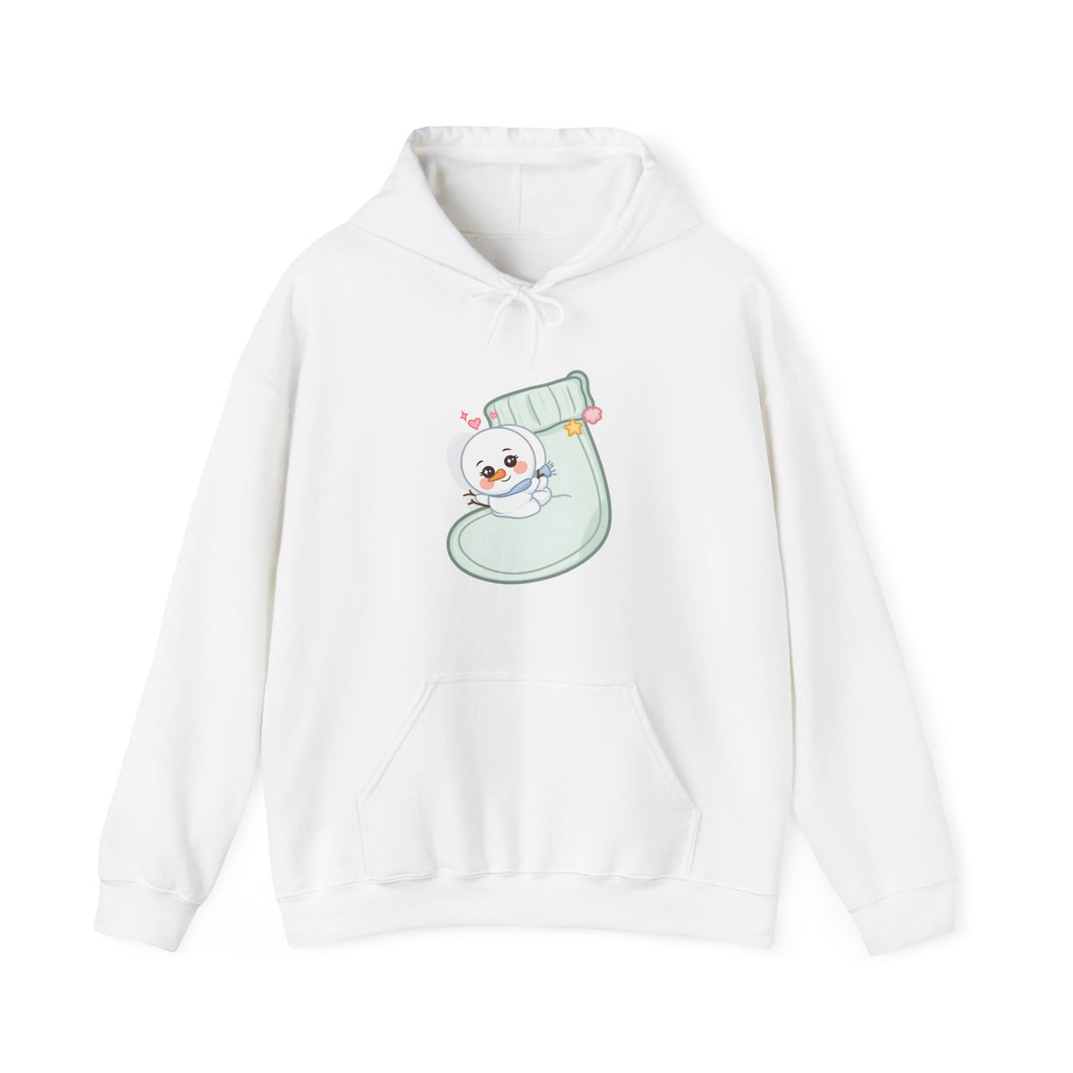 Kawaii Snowman Christmas Hoodie for Cozy Holiday Days