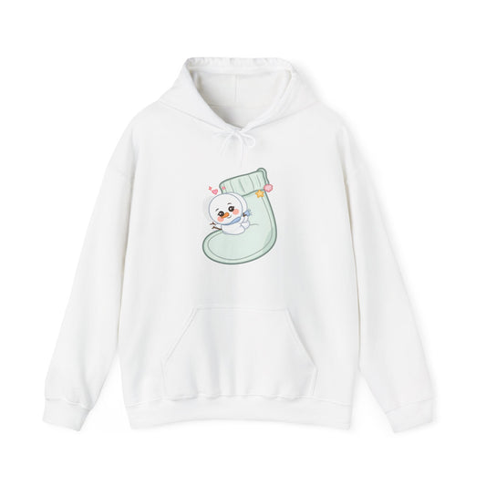 Kawaii Snowman Christmas Hoodie for Cozy Holiday Days