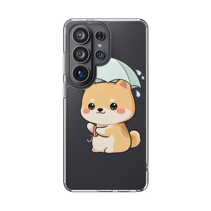 Shiba Inu Phone Case, Kawaii Rainy Day Pup