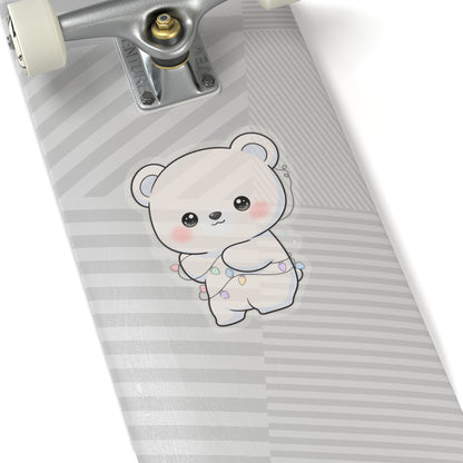 Kawaii Polar Bear Sticker for Cozy Desk Decor