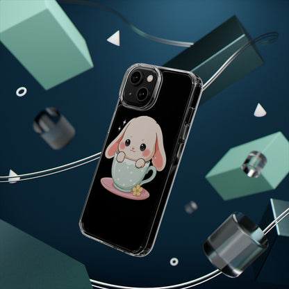 Kawaii Bunny Phone Case, Cute Teacup Rabbit