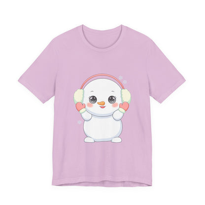 Kawaii Snowman T-Shirt for Cute Winter Style
