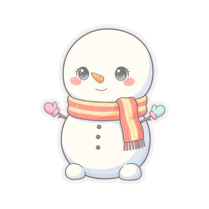 Kawaii Snowman Christmas Sticker for Holiday Gifts
