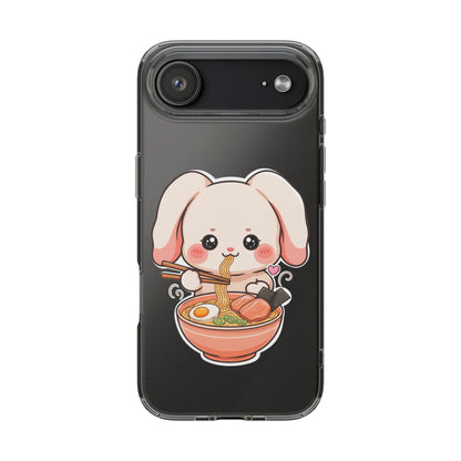 Kawaii Ramen Bunny Clear Impact-Resistant Case