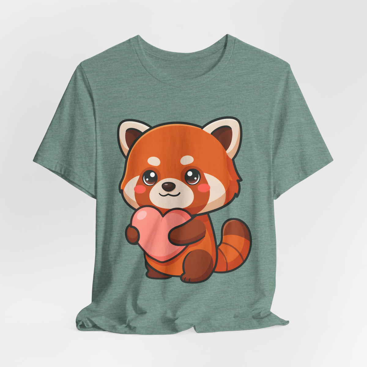 Kawaii Red Panda T-Shirt: Big Heart, Cozy Vibes
