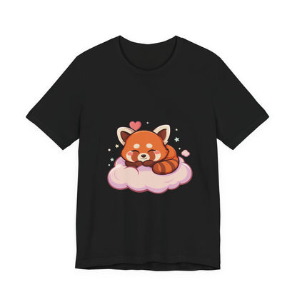 Kawaii Red Panda T-Shirt, Cute Sleeping Animal Tee