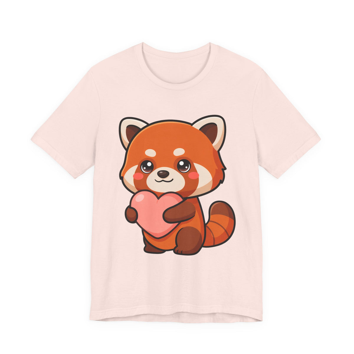 Kawaii Red Panda T-Shirt: Big Heart, Cozy Vibes