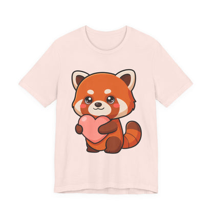 Kawaii Red Panda T-Shirt: Big Heart, Cozy Vibes