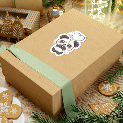 Kawaii Panda Sticker with Balloon for Cute Decor