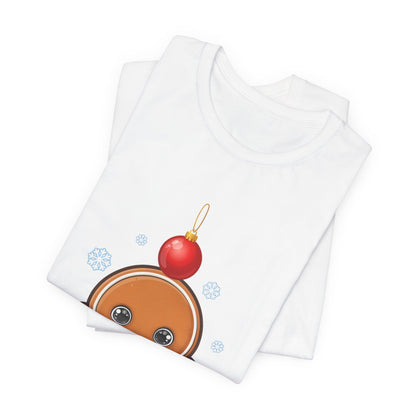 Kawaii Gingerbread Christmas Tee, Cute Holiday Unisex Shirt