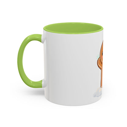 Kawaii Gingerbread Man Accent Coffee Mug for Winter Cheer