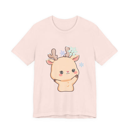 Kawaii Reindeer T-Shirt for Cute Winter Outfits