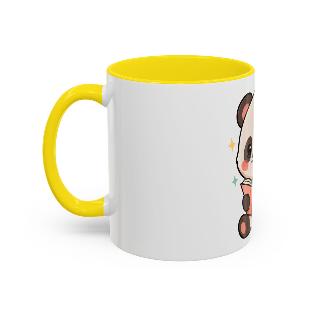 Kawaii Panda Reading Mug, Cute Book Lover Coffee Cup