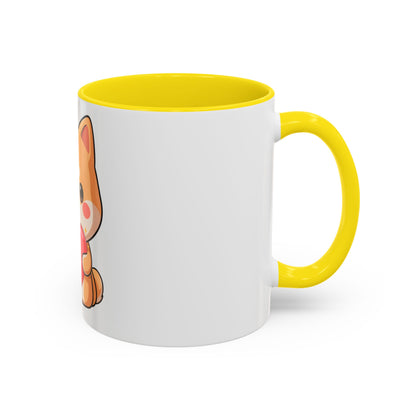 Kawaii Shiba Inu Accent Coffee Mug for Dog Lovers