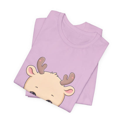 Kawaii Reindeer T-Shirt for Cozy Cocoa Season