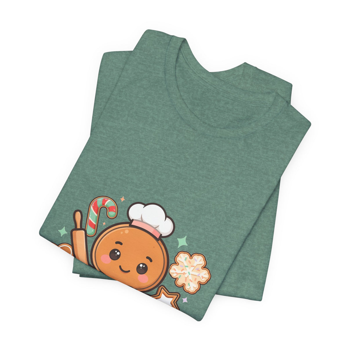 Gingerbread Baker Christmas Tee, Cute Kawaii Holiday Shirt
