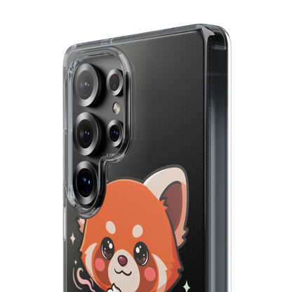 Kawaii Red Panda Phone Case with Latte