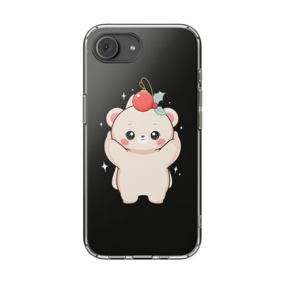 Kawaii Christmas Bear Phone Case for Cozy Holiday Days