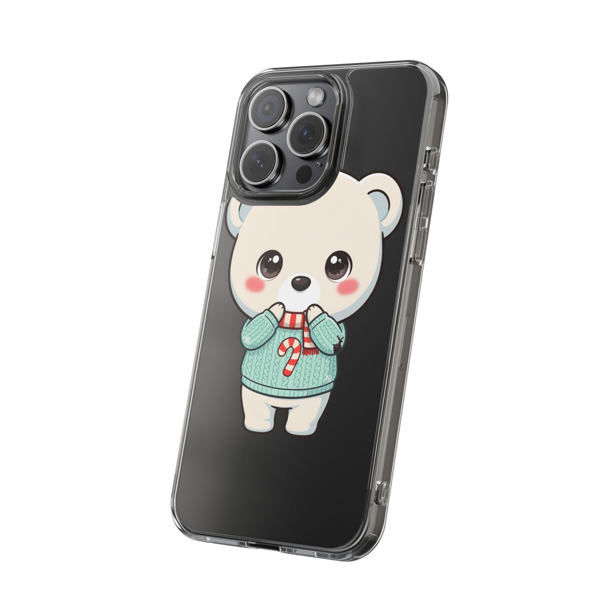 Kawaii Christmas Bear Phone Case for Holiday Season