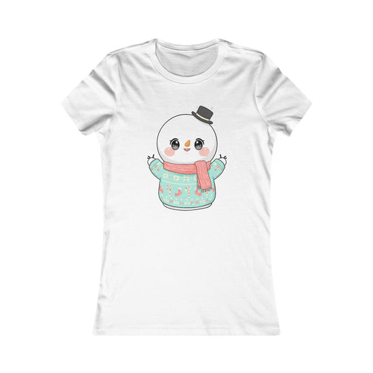 Cute Snowman Christmas T-Shirt for Holiday Cheer
